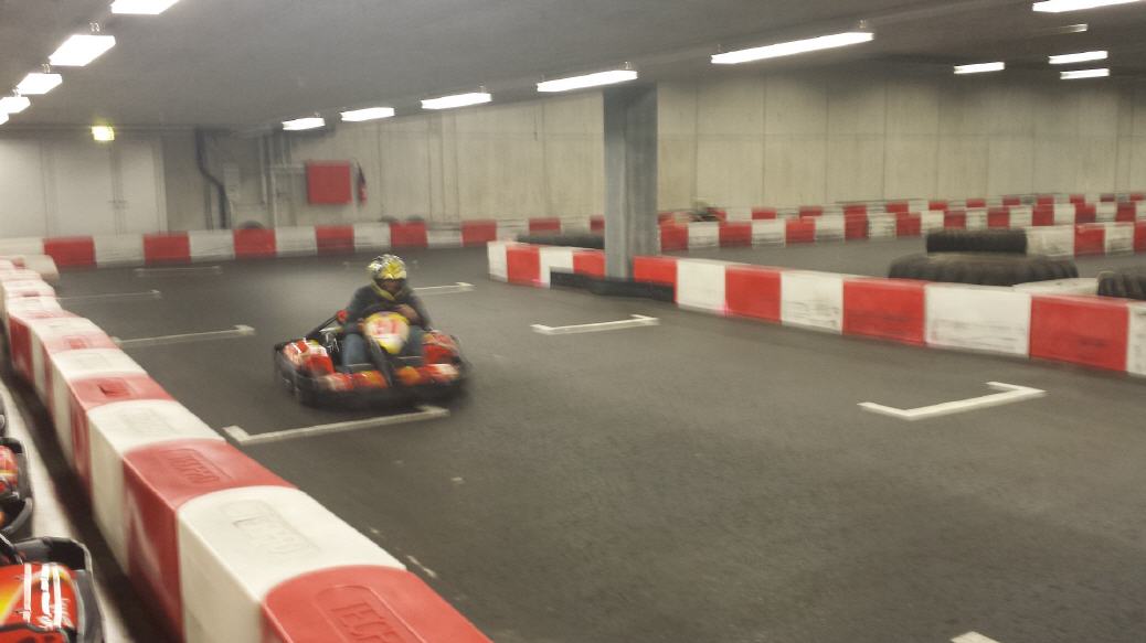 Go-Kart im Fun Planet, für einmal auf Rädern